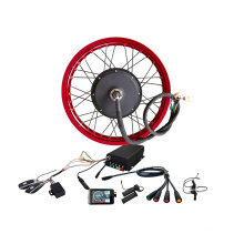 Free Shipping 19inch 72V 5000W electric bicycle motor electric bike conversion kit with colorful wheel